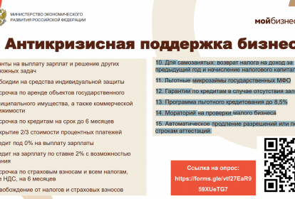Антикризисная поддержка бизнеса